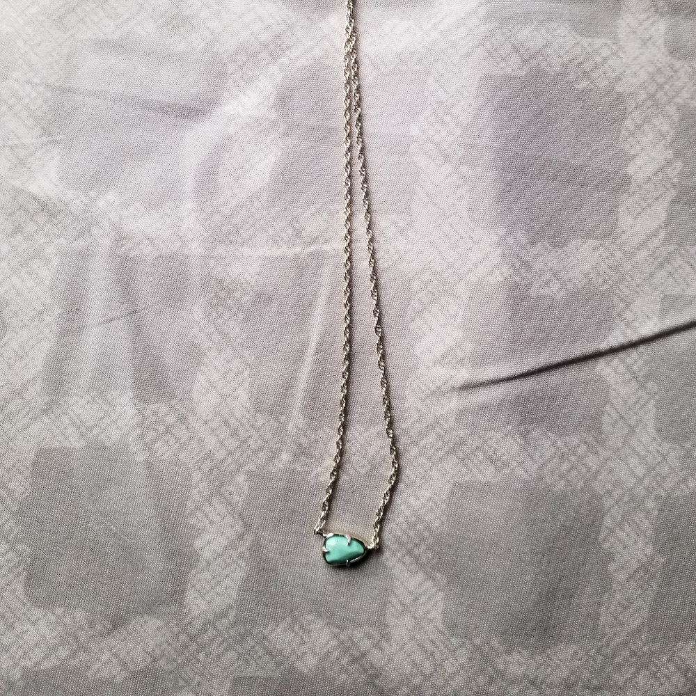 Kendra scott gold Hayden turquoise necklace